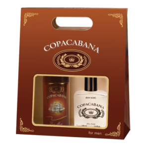 Мъжки подаръчен комплект Афтършейв + Део спрей - Copacabana - Jean Marc